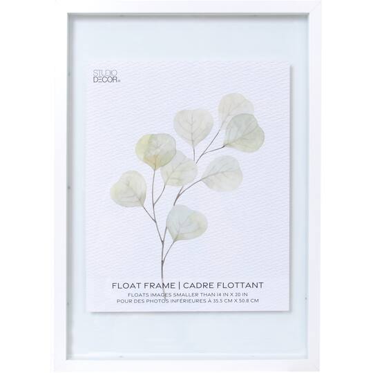 White 14 X 20 Float Frame By Studio Decor Michaels